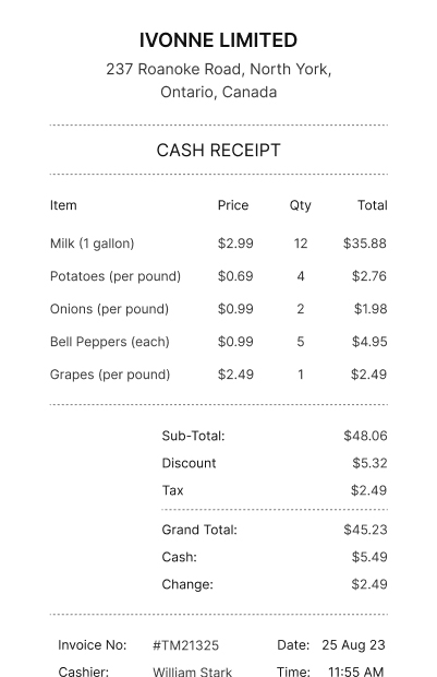 Medical Invoice